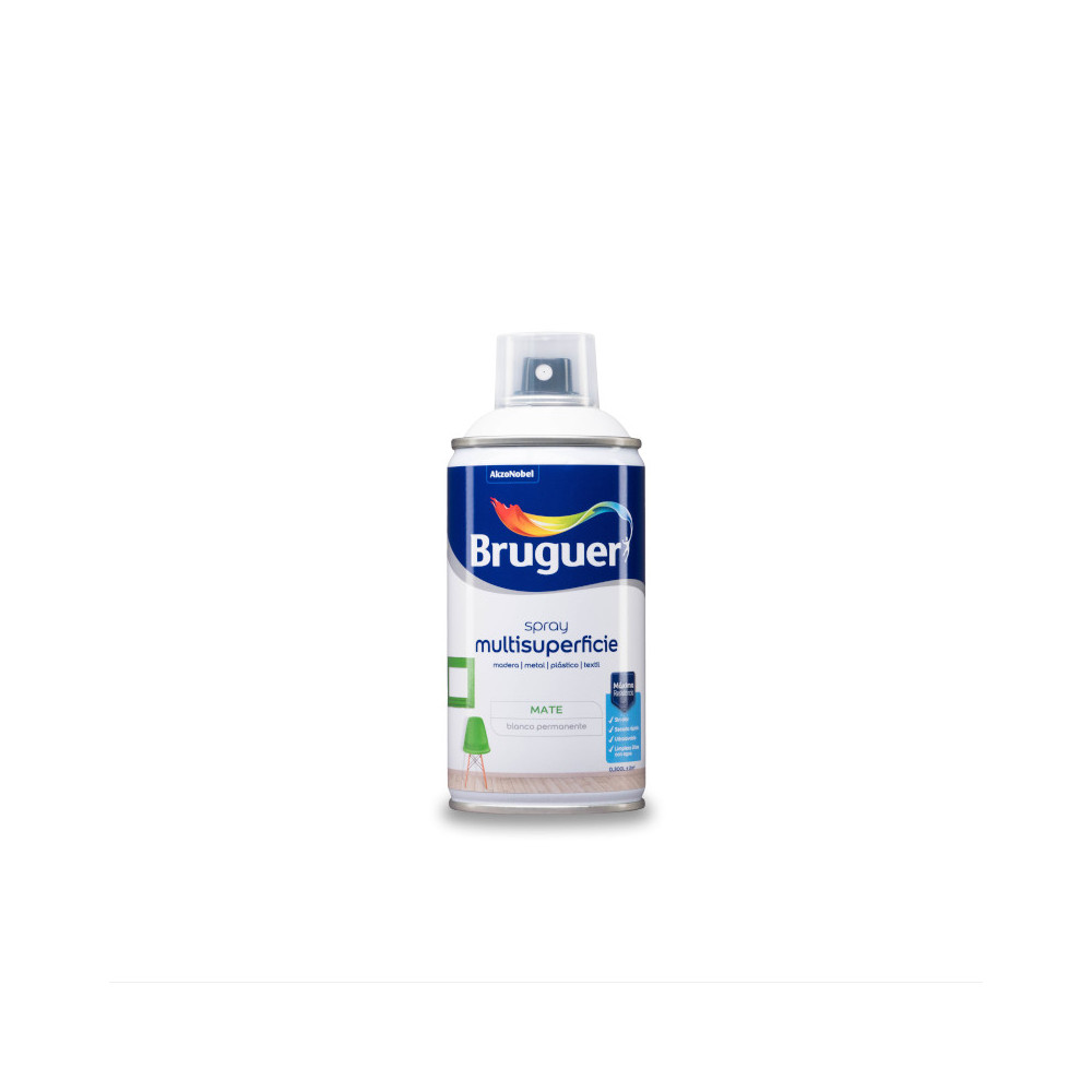 BRUGUER ACRYLIC MATE BLANCO PERMANENTE 0,30 L SPRAY