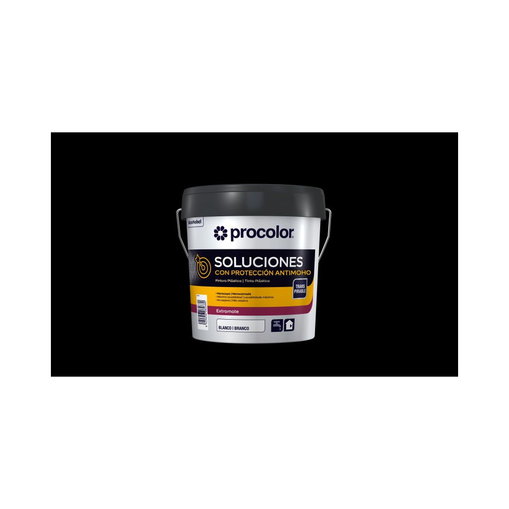 PROCOLOR SOLUCIONES PINTURA ANTIMOHO BLANCO 4 L