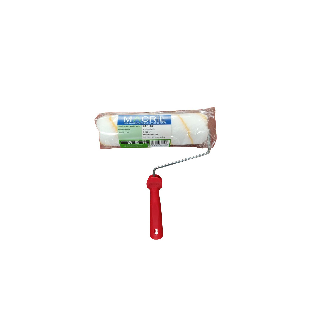 MACRIL 13322 RODILLO ANTIGOTA S/40 R.AMARILLA 22 CM