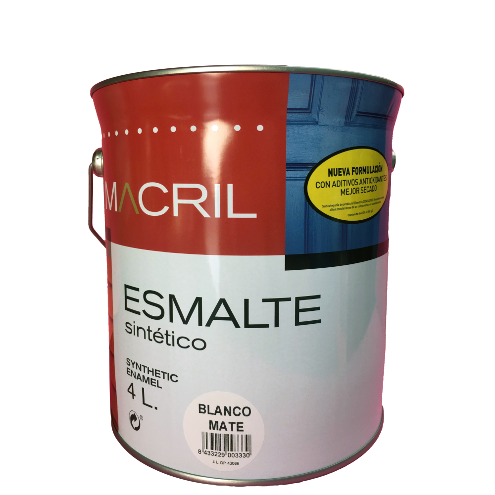 MACRIL ESM. ADITIVO ANTIOX. MATE BASE BLANCA 750 ML+COLOR