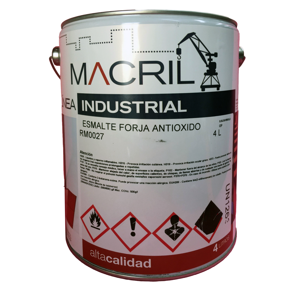 MACRIL ESM. ANTIOXIDANTE FORJA NEGRO INTENSO 4 L