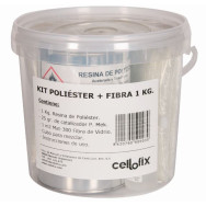 CELLOFIX KIT DE RESINA POLIESTER + FIBRA 250 GR