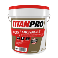 TITANPRO R-20 REV. ACRILICO SILICONADO BLANCO 15 L