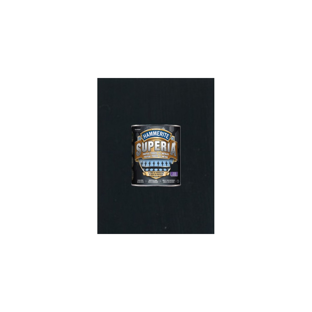 HAMMERITE SUPERIA SATINADO NEGRO 2,5 L