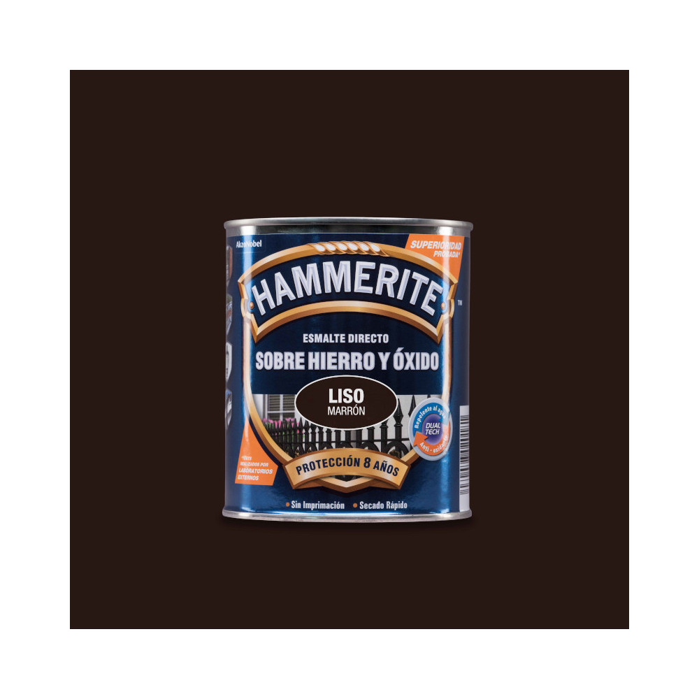 HAMMERITE LISO BRILLO MARRON 250 ML