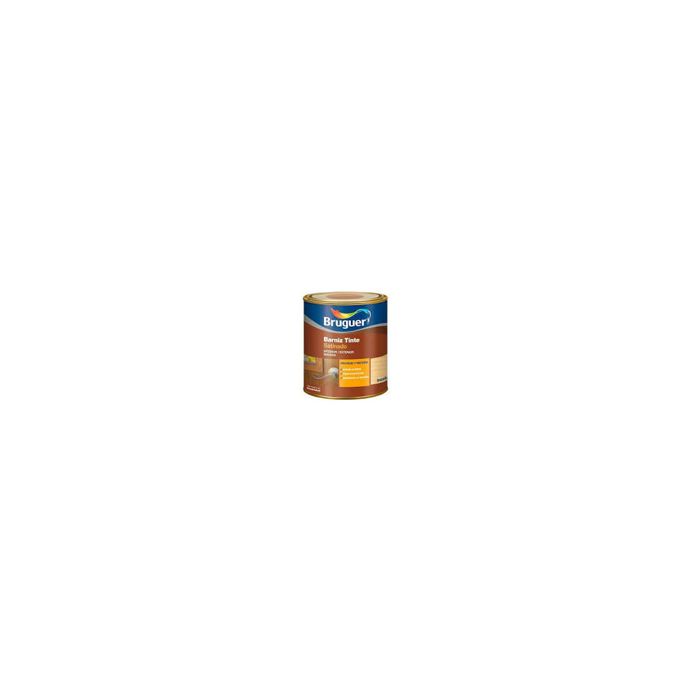 BRUGUER BARNIZ TINTE SATINADO CAOBA 0,25 L (baja)