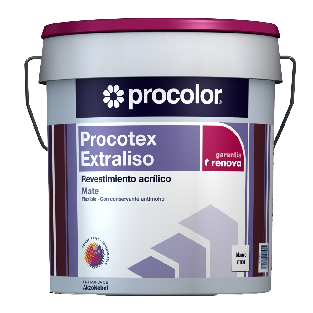 PROCOTEX EXTRA LISO 0101 BLANCO MEDITERRANEO 15 L