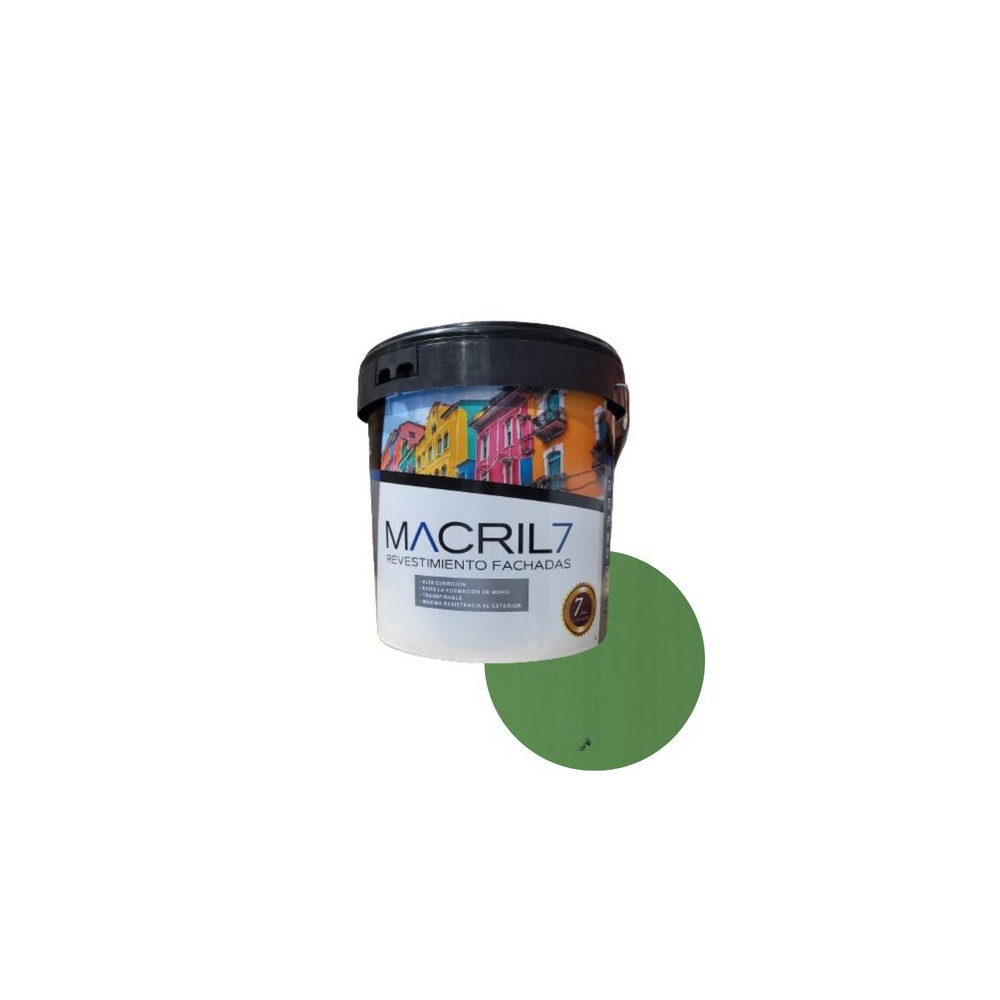 MACRIL 7 REV. ACRILICO LISO Nº10 VERDE FRONTON 4 L