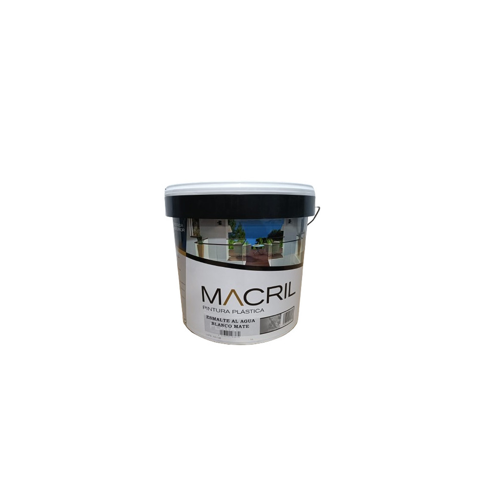 MACRIL ESM. ACRILICO MATE NEGRO 4 L