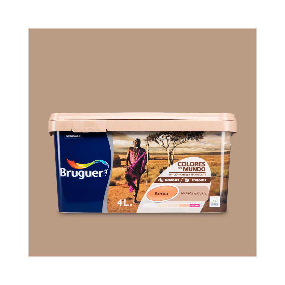 COLORES DEL MUNDO 914 KENIA MARRON NATURAL 4 L