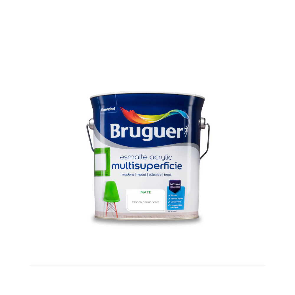 BRUGUER ACRYLIC MATE BLANCO LINO 0,25 L