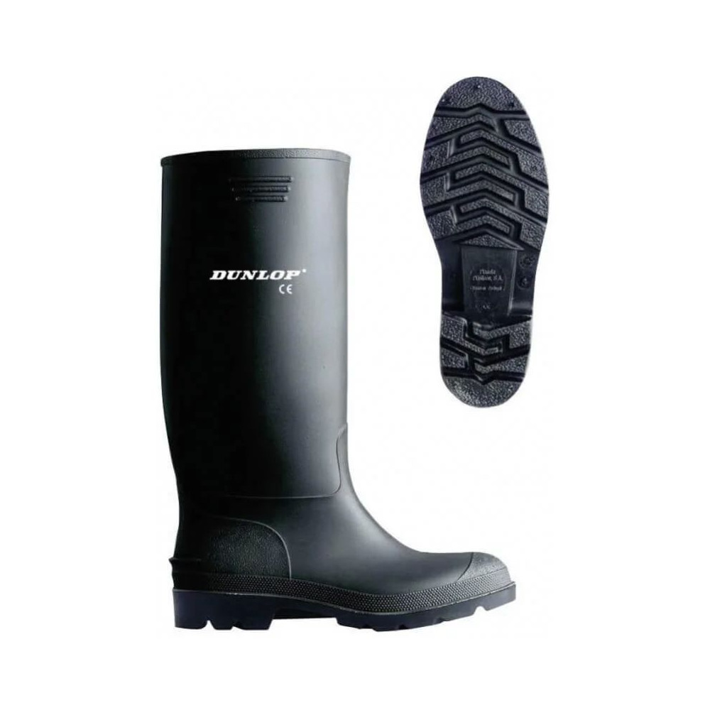 MARCA 380PPN47 BOTA AGUA PVC NEGRA DUNLOP T-47
