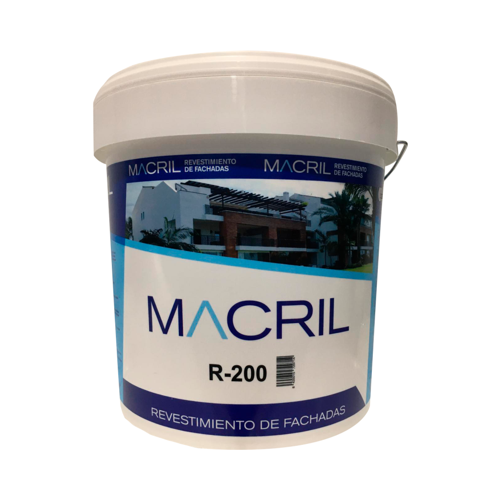 MACRIL R-200 NIEVE FACHADAS BLANCO (NUEVA FORMULA) 15 L