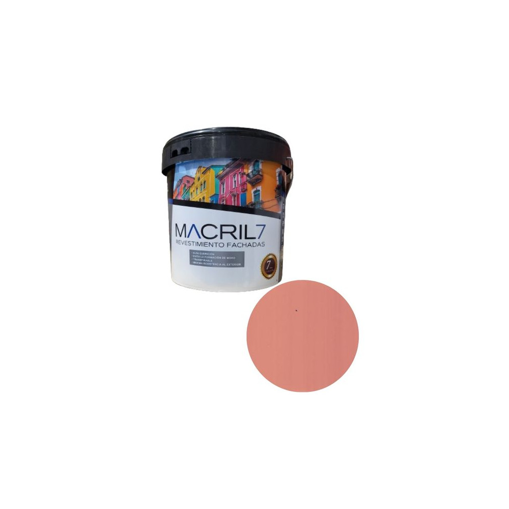 MACRIL 7 REV. ACRILICO LISO Nº13 SALMON ROSADO 4 L