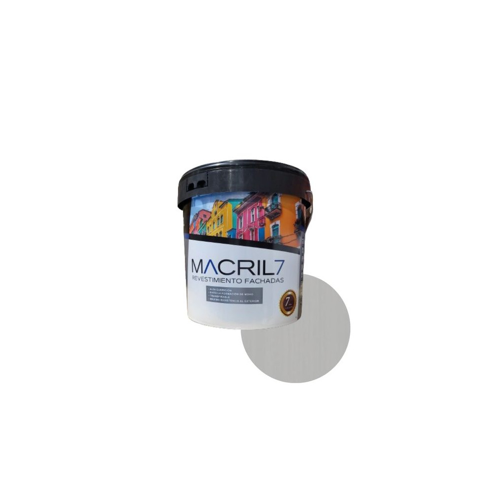 MACRIL 7 REV. ACRILICO LISO Nº02 GRIS OSCURO 14 L