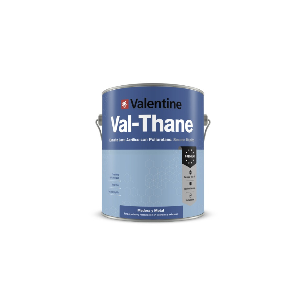 VAL-THANE SATINADO ESMALTE ACRILICO BLANCO 4 L (baja)