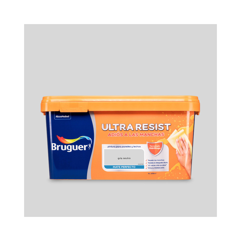 BRUGUER ULTRARESIST GRIS NEUTRO 4 L (baja)