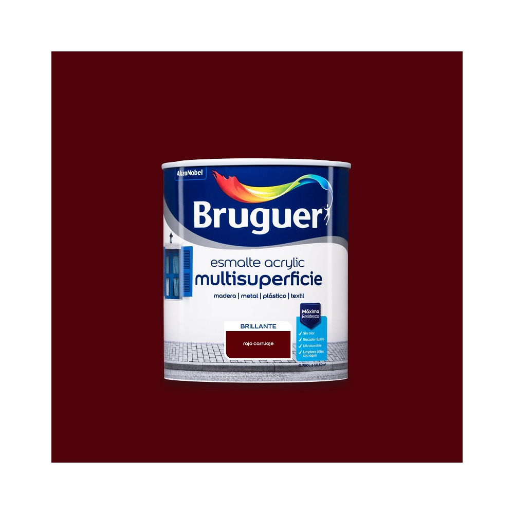 BRUGUER ACRYLIC BRILLO ROJO CARRUAJES 0,75 L