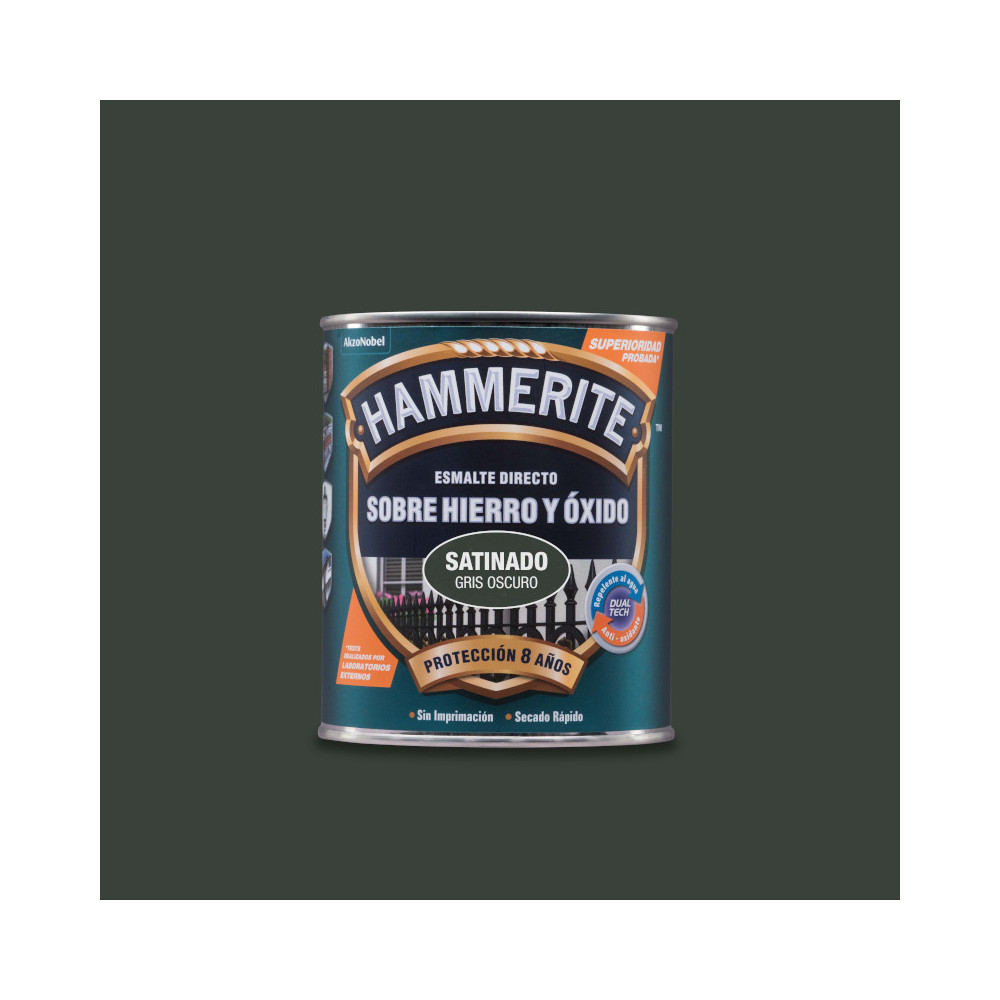 HAMMERITE LISO SATINADO GRIS OSCURO 2,5 L