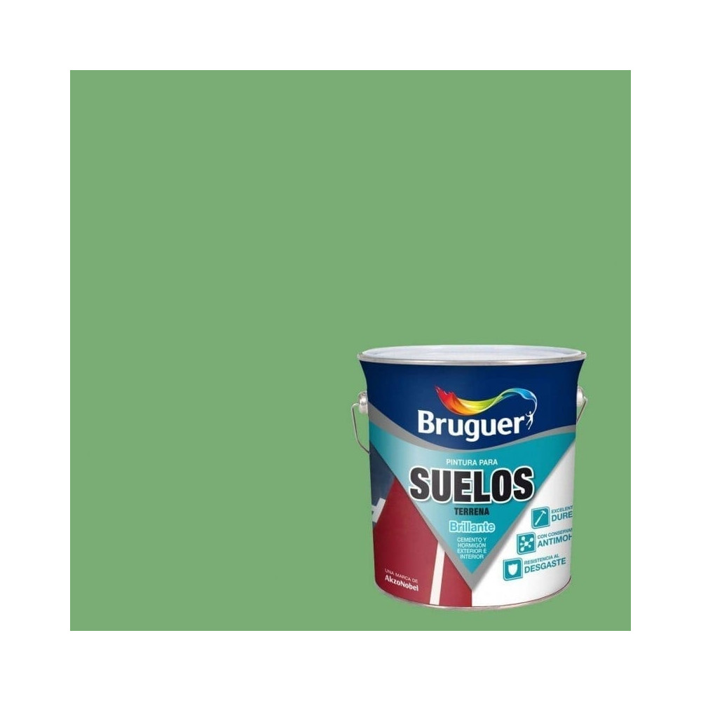 BRUGUER PINTURA SUELOS VERDE 4 L