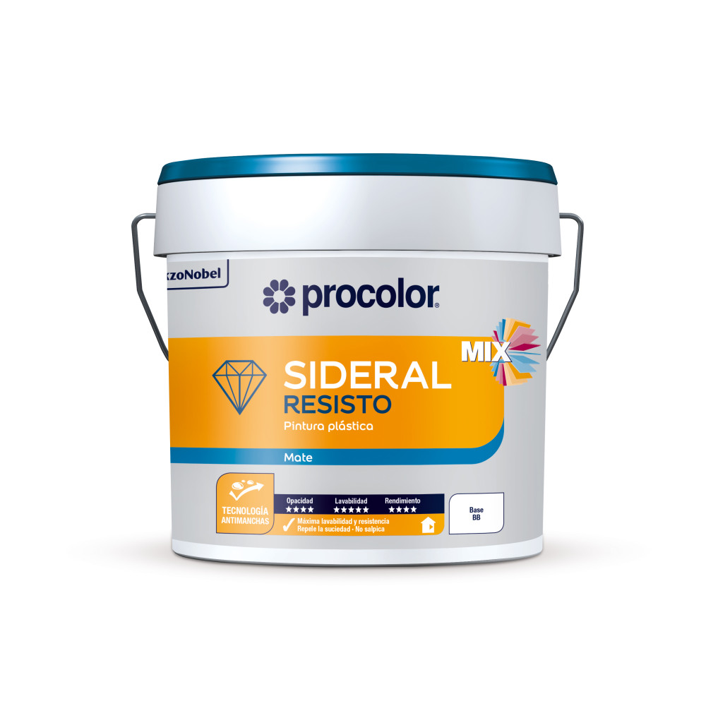 SIDERAL MATE RESISTO BASE BB 1 L (TINTADO)