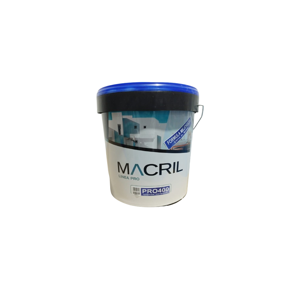 MACRIL PRO 400 PLASTICO MATE BCO INT-EXT ANTIMOHO 14 L
