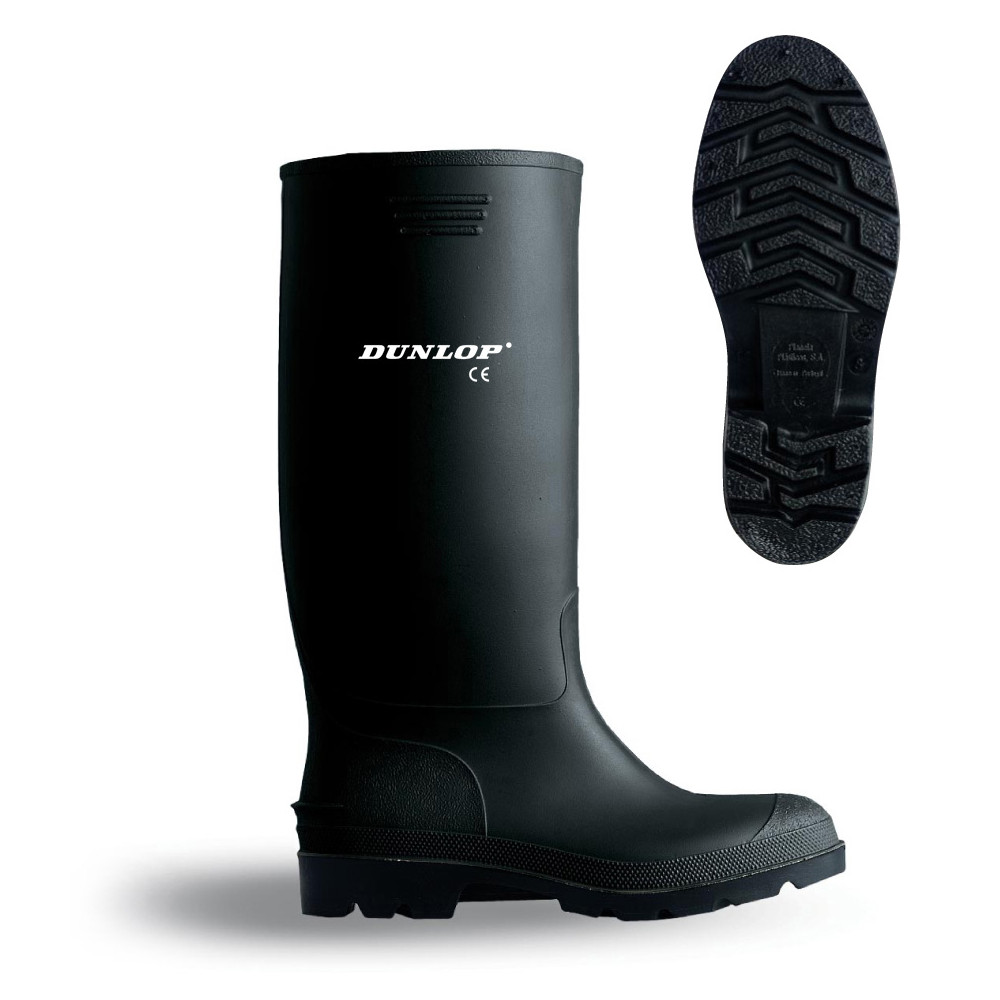 MARCA 380PPN38 BOTA AGUA PVC NEGRA DUNLOP T-38