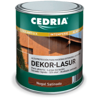 DEKOR-LASUR SATINADO GRIS INTEMPERIE 4 L