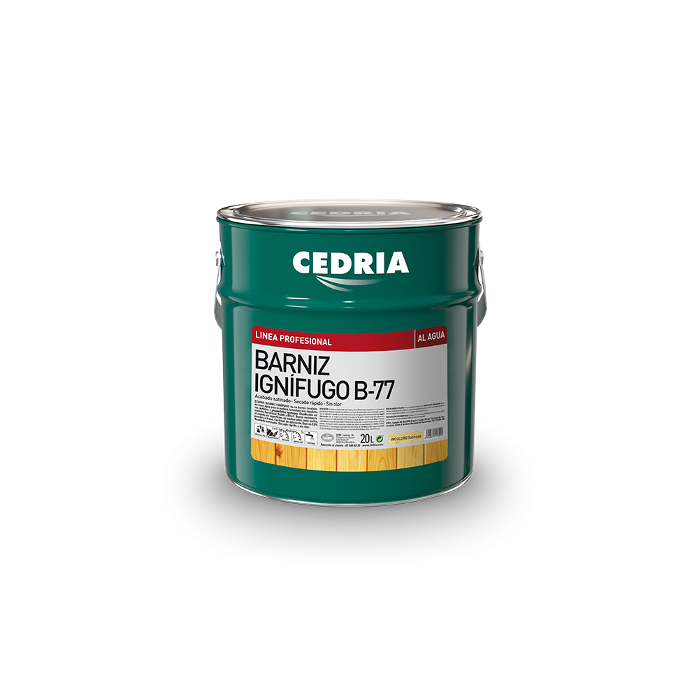 CEDRIA 60000 BARNIZ IGNIFUGO B-77 AL AGUA 4 L