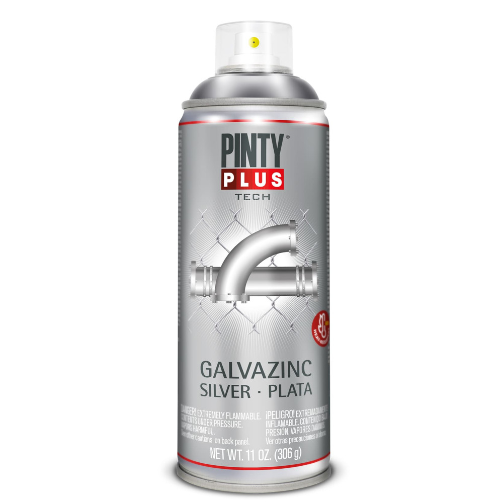 PINTYPLUS SPRAY TECH GALVAZINC G150 PLATA 400 ML