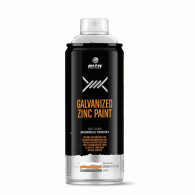 MTN SPRAY PRO PLATA GALVANIZADA (ZINC BRILLANTE) 400ML