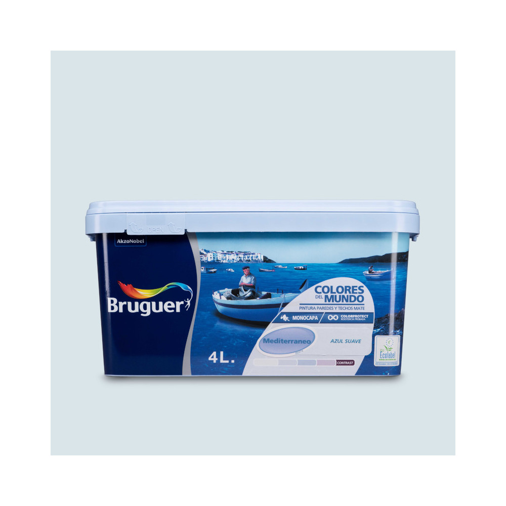 COLORES DEL MUNDO 982 MEDITERRANEO AZUL SUAVE 4 L