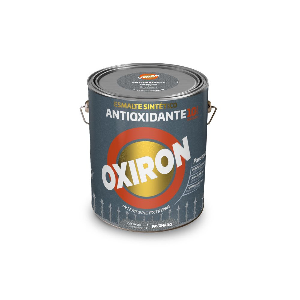 TITAN OXIRON PAVONADO 0202 GRIS ACERO 4 L