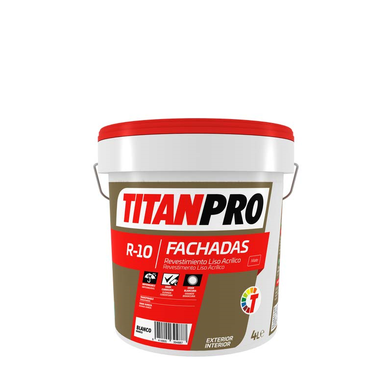 TITANPRO R-10 REV. LISO ACRILICO BLANCO 15 L