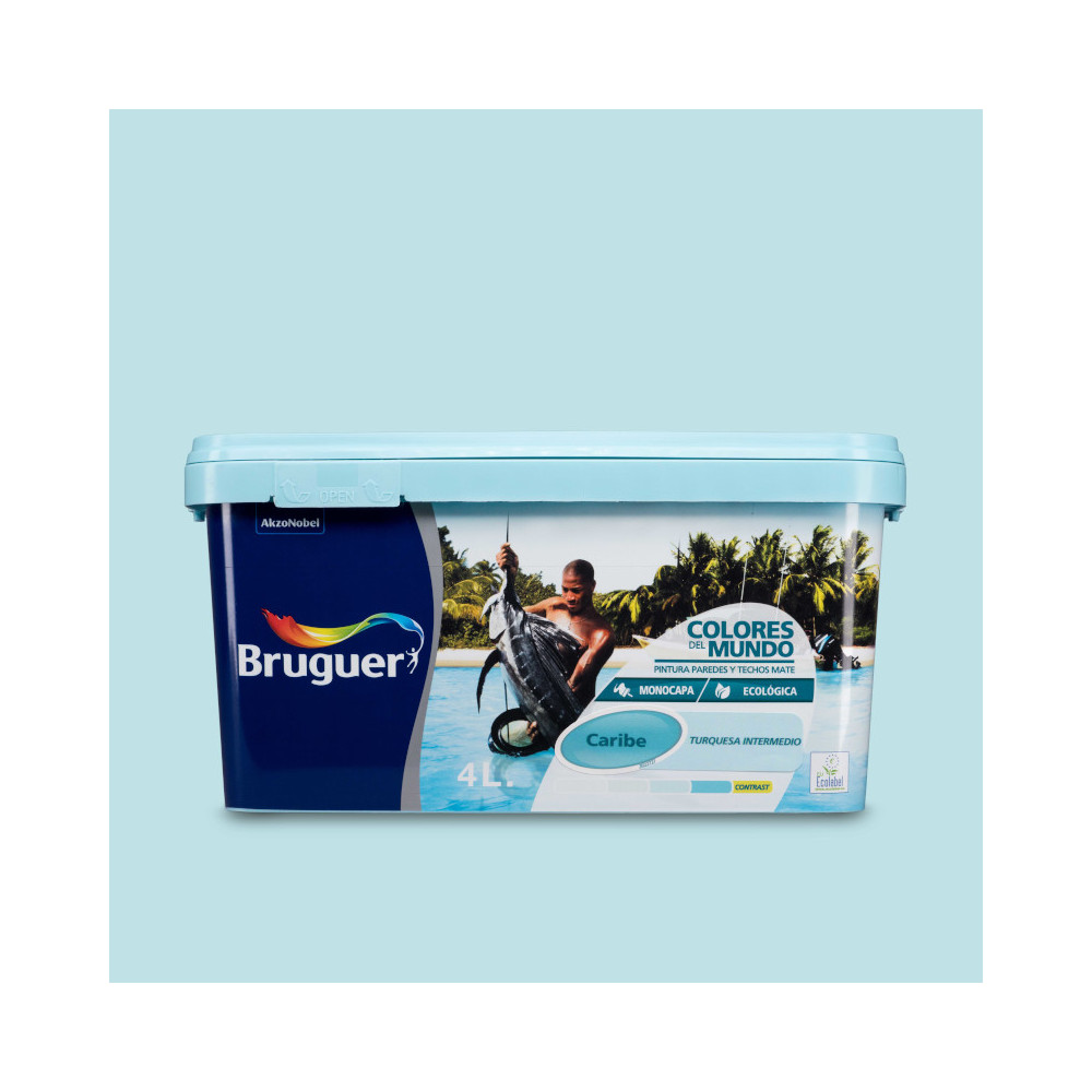 COLORES DEL MUNDO 823 CARIBE TURQUESA INTERM. 4 L (baja)