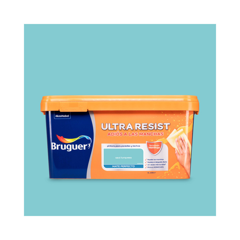 BRUGUER ULTRARESIST AZUL TURQUESA 4 L (baja)