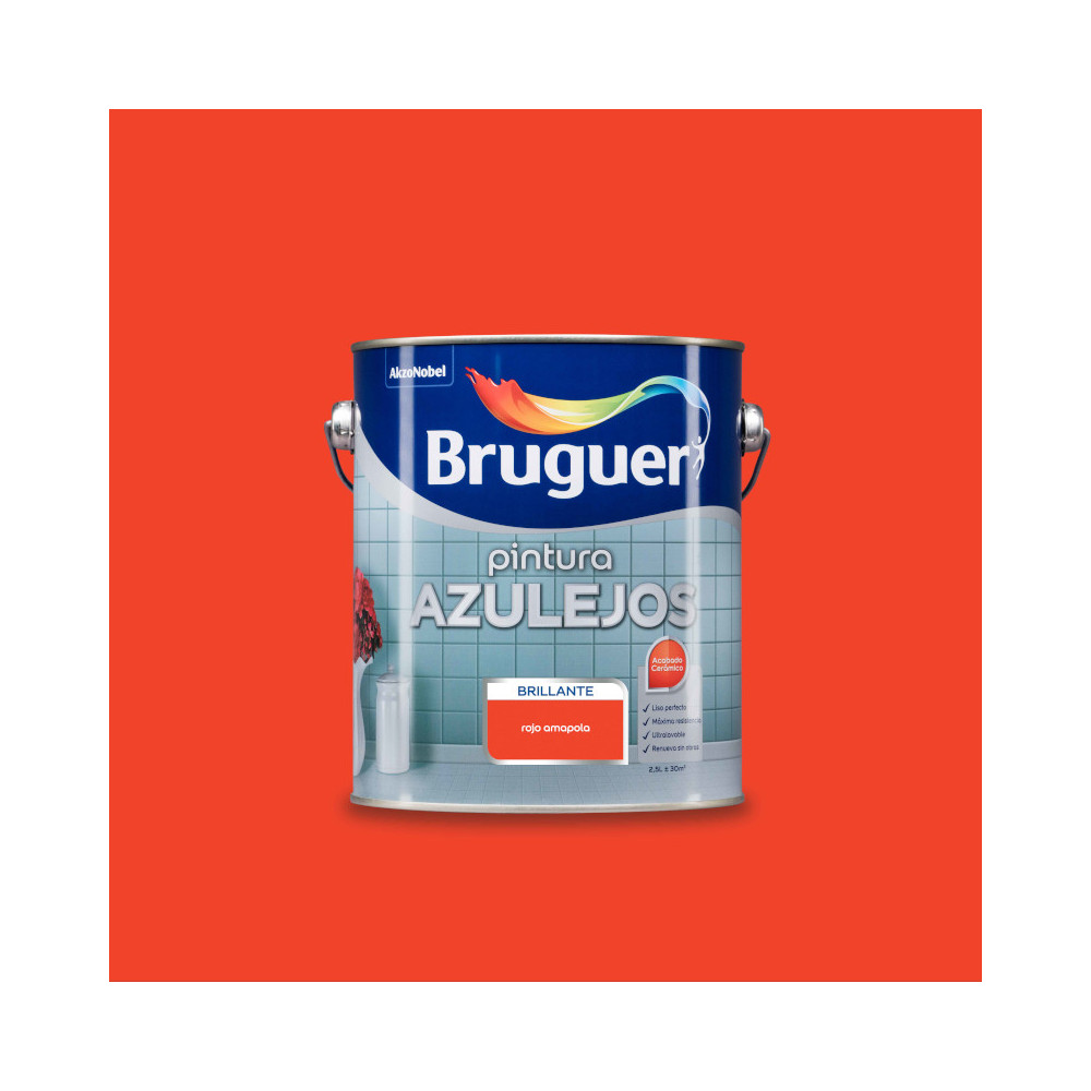 BRUGUER AZULEJOS BRILLO ROJO AMAPOLA 750 ML (baja)