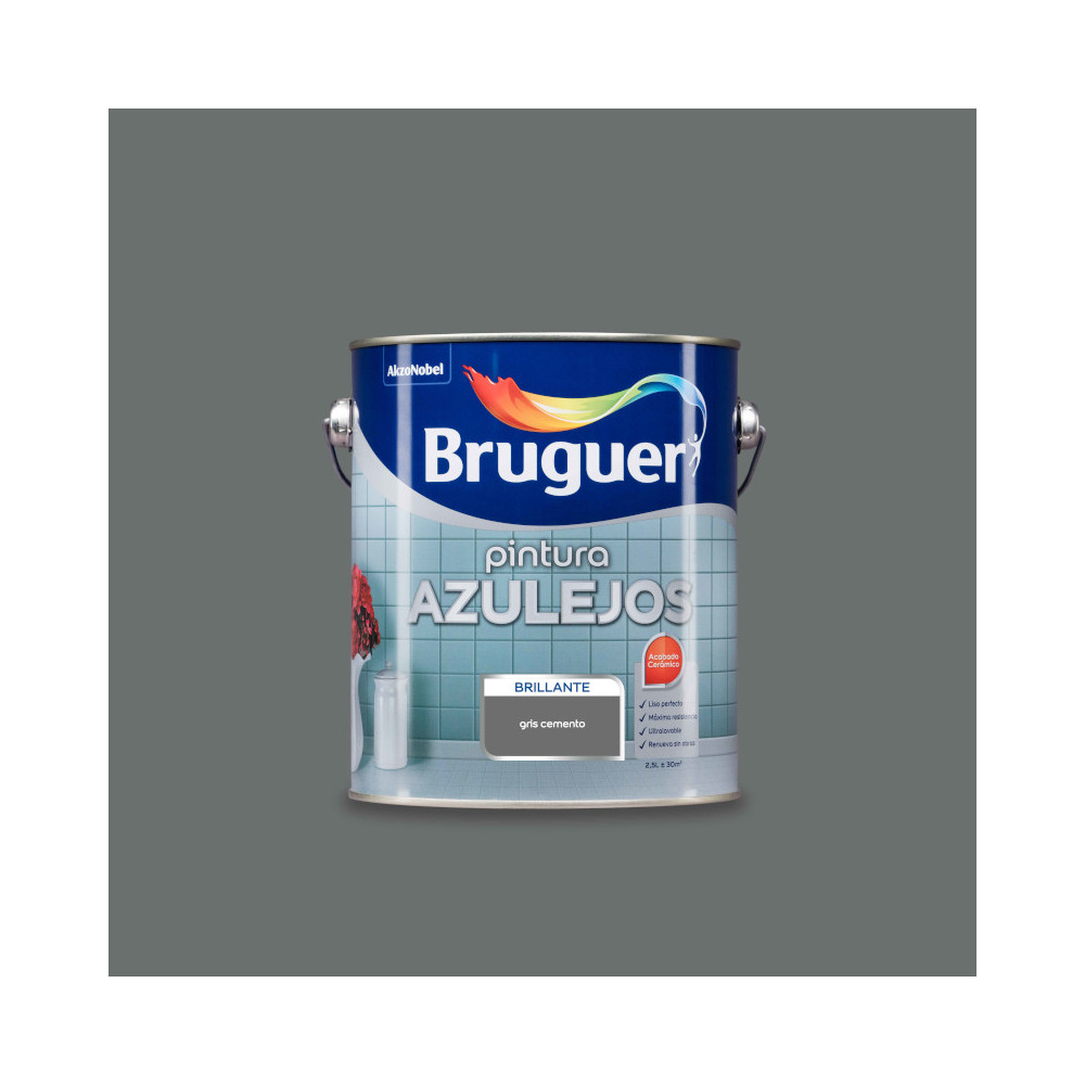 BRUGUER AZULEJOS BRILLO GRIS CEMENTO 750 ML