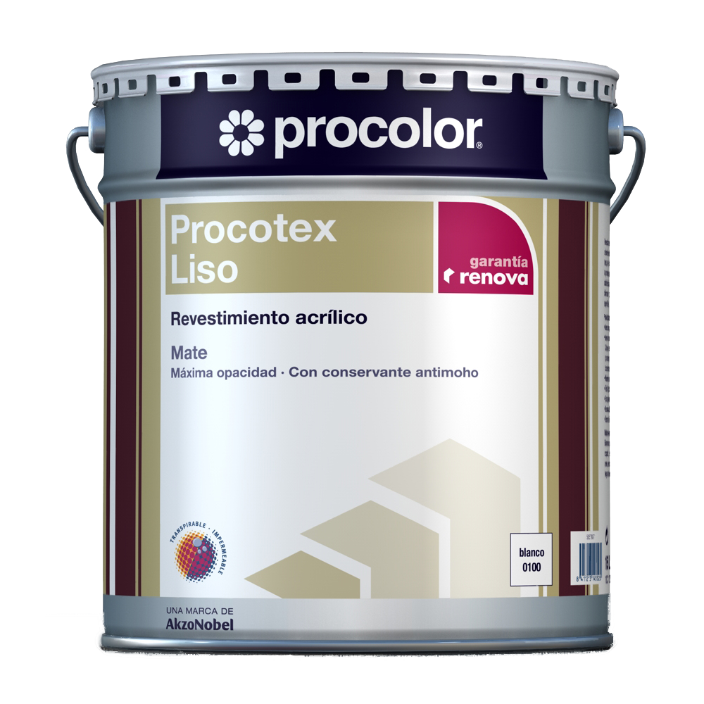 PROCOTEX LISO 0100 BLANCO 15 L