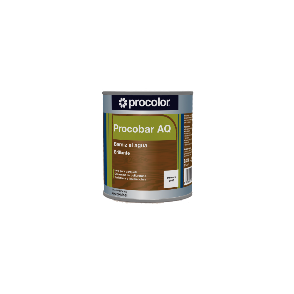 PROCOBAR BARNIZ PARQUET AQ BRILLO INCOLORO 4 L