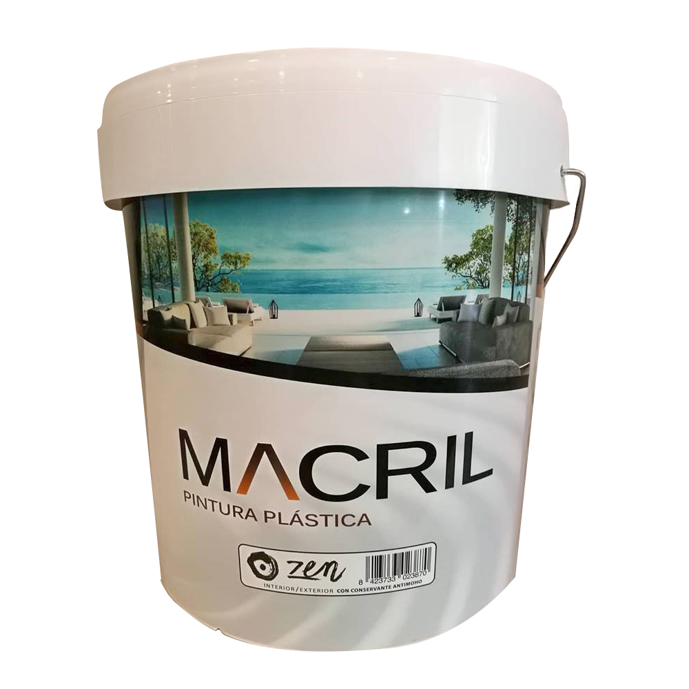 MACRIL ZEN PLASTICO MATE ANTIMOHO INT-EXT 4 L