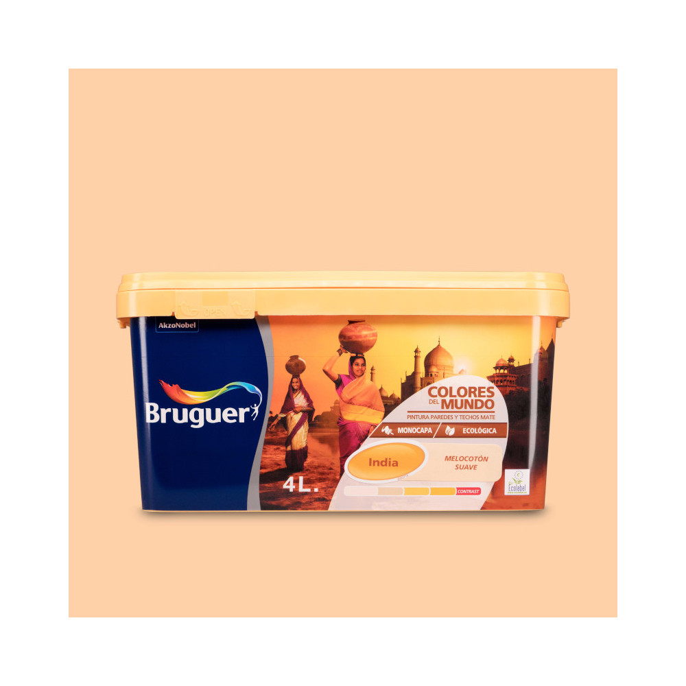 COLORES DEL MUNDO 812 INDIA MELOCOTON SUAVE 4 L
