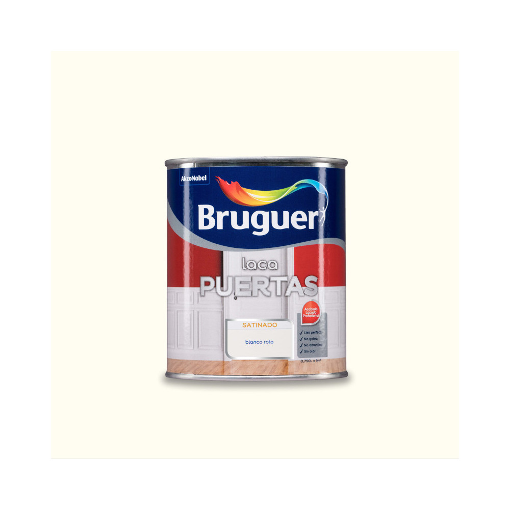 BRUGUER LACA PUERTAS AGUA SATINADA BCO ROTO 750 ML