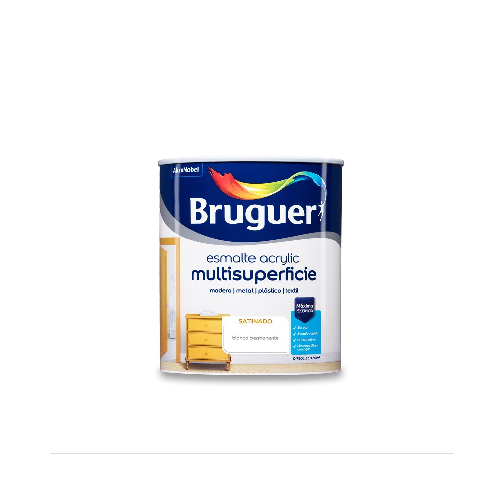 BRUGUER ACRYLIC MATE BLANCO PERMANENTE 4 L