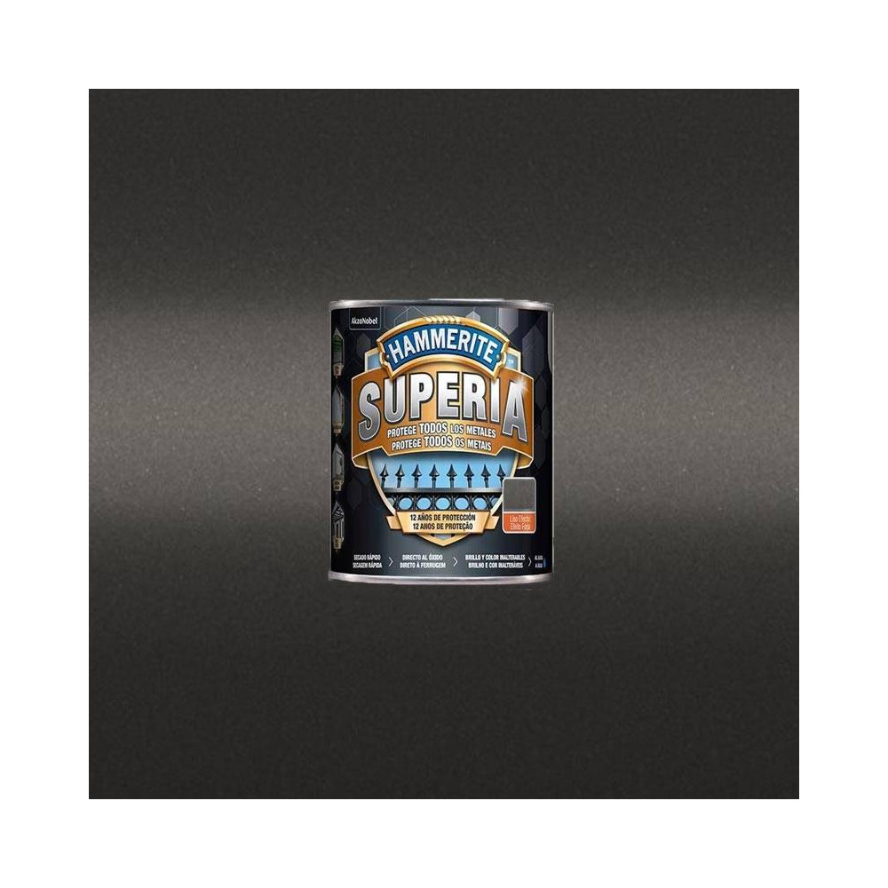 HAMMERITE SUPERIA LISO EFECTO FORJA NEGRO 2,5 L