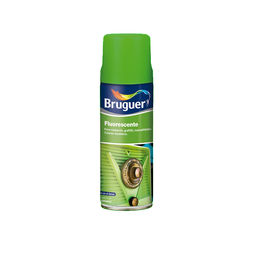 BRUGUER SPRAY FLUORESCENTE VERDE 400 ML (baja)