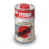 TITANLUX ESMALTE ASPECTO CERAMICO BRILLO BLANCO 750 ML