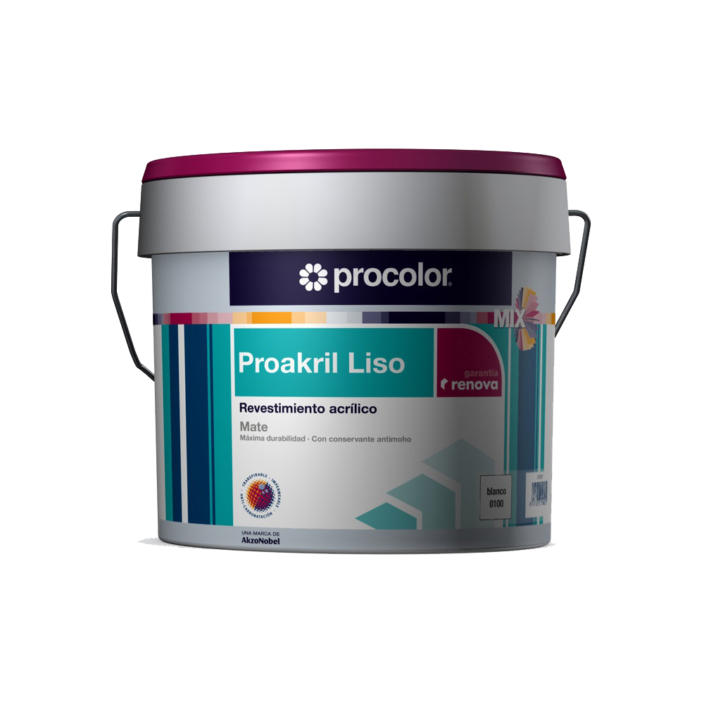 PROAKRIL LISO 0215 ROJO OXIDO 15 L (baja)