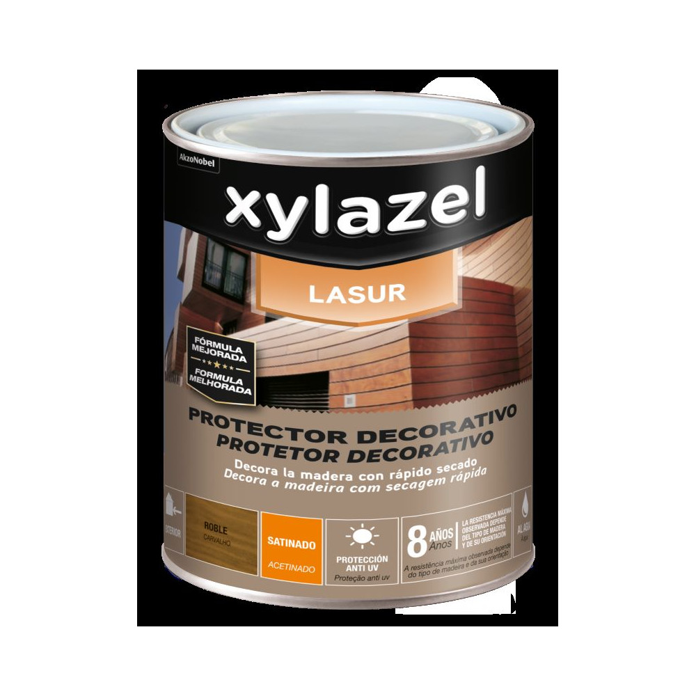 XYLAZEL LASUR DECOR AGUA SATINADO ROBLE 20 L