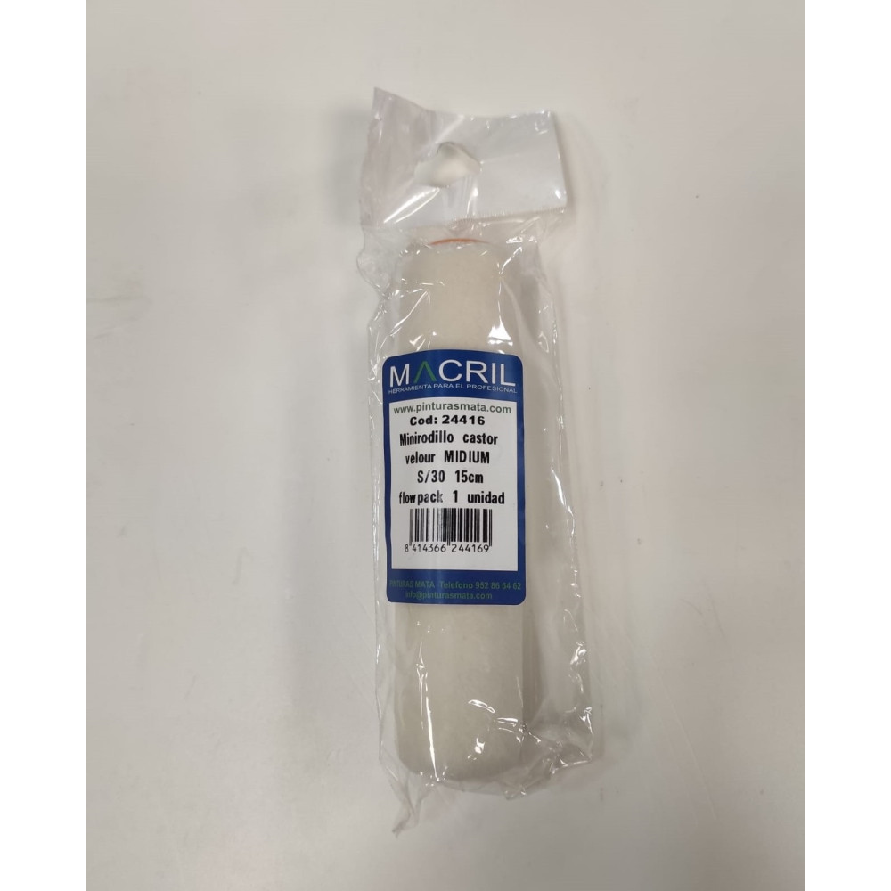 MACRIL 24416 MINI REC. VELOUR D30 MIDIUM 15 CM